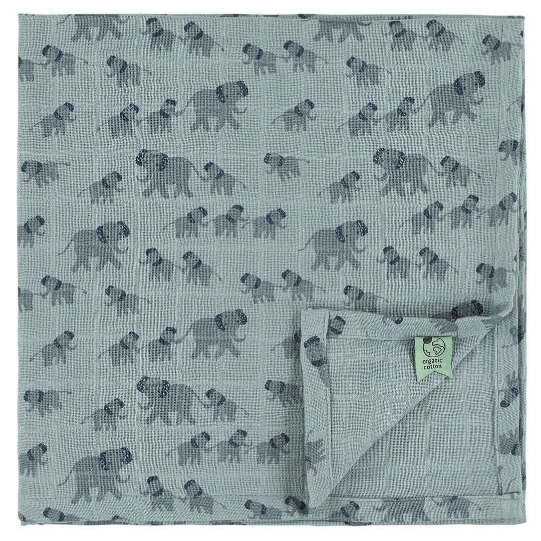 Muslin cloths 3-pack mix | 55x55cm - Enchanting Elephant